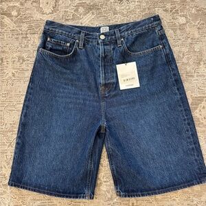 Toteme Blue Denim Women's Shorts